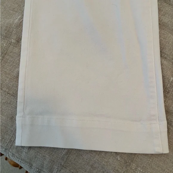 White Button-Fly Pants - Picture 6 of 6